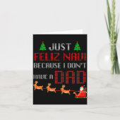 Gewoon Feliz Navi Omdat Ik Geen Vader Heb Funny Ch Kaart (Voorkant)