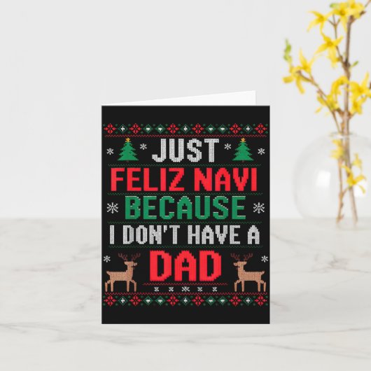 Gewoon Feliz Navi Omdat Ik Geen Vader Heb Lelijk X Kaart (Gele Bloem)