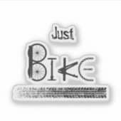 "Gewoon Fietsen" Graffiti van Fiets Onderdelen & B Sticker (Voorkant)