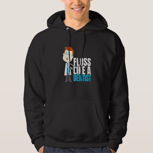 Gewoon flankerend geblindeerd Flosstandassistent D Hoodie (Voorkant)