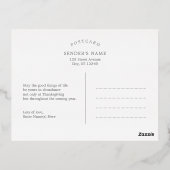 Gewoon Folie Thanksgiving Briefkaart foto's (Achterkant)