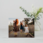 Gewoon Folie Thanksgiving Briefkaart foto's (Staand Voorkant)