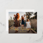 Gewoon Folie Thanksgiving Briefkaart foto's (Voorkant / Achterkant)