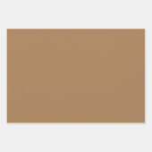 Gewoon Frans Beige Oogst Bruine tinten 3 tinten Inpakpapier Vel (Voorkant 3)