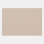Gewoon Frans Beige Oogst Bruine tinten 3 tinten Inpakpapier Vel (Voorkant 2)