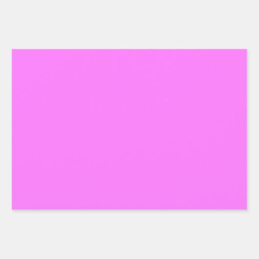 Gewoon Frans Ultra Fuchsia Roze tinten 3 tinten Inpakpapier Vel (Voorkant 3)