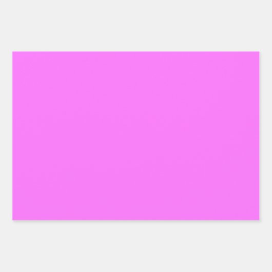 Gewoon Frans Ultra Fuchsia Roze tinten 3 tinten Inpakpapier Vel (Voorkant 2)