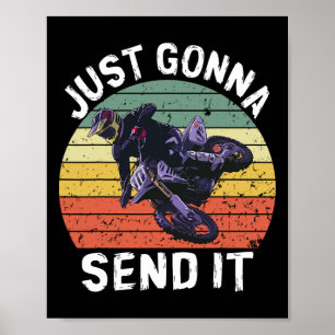 Gewoon Gaan Sturen Motocross Dirt Bike Dirt Biker Poster