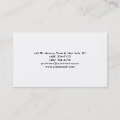 Gewoon geavanceerd, grijs, eenvoudige, eenvoudige  visitekaartje (Achterkant)