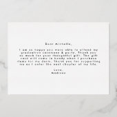 Gewoon gebold 3 Foto Afstuderen - Hartelijk dank Folie Uitnodiging (Achterkant)