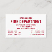 Gewoon gebold, brandweerman visitekaartje (Voorkant)
