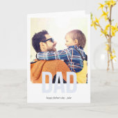 Gewoon gebold Vaderdag Wenskaart Kaart (Gele Bloem)