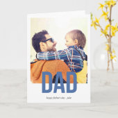 Gewoon gebold Vaderdag Wenskaart Kaart (Gele Bloem)