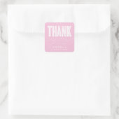 GEWOON GEDURFD MODERN DANK U AFSTUDEERDER GUNST ST VIERKANTE STICKER (Tas)