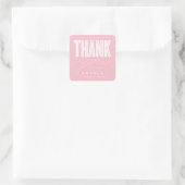 GEWOON GEDURFD MODERN DANK U AFSTUDEERDER GUNST ST VIERKANTE STICKER (Tas)