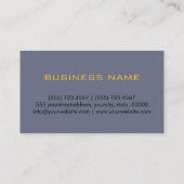 Gewoon geel en grijs Elegant Professional Modern 2 Visitekaartje (Achterkant)