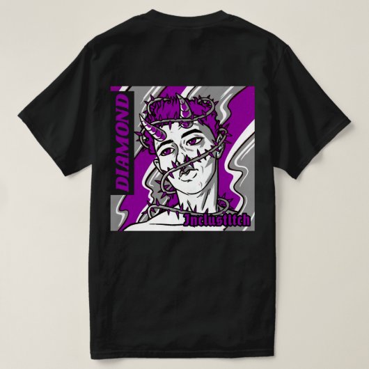Gewoon geen aseksueel of demiseksueel t-shirt (Design achterkant)