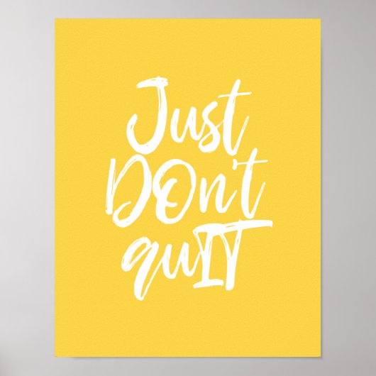 Gewoon geen Motivatie prijsopgave voor QuIT Poster (Voorkant)