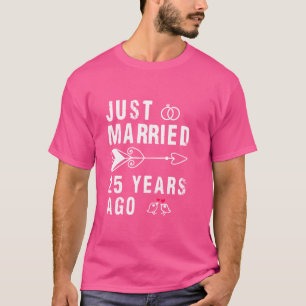Gewoon gehuwd 25 jaar geleden 25th Wedding Jubileu T-shirt