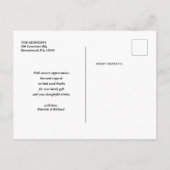 Gewoon gehuwd 2 Foto Collage Wedding Aankondigingskaart (Achterkant)