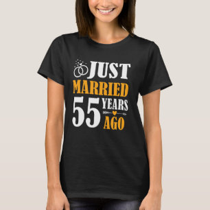 Gewoon gehuwd 55 jaar geleden 55th Wedding Jubileu T-shirt