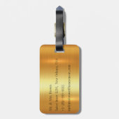 Gewoon gehuwd bagagelabel voor huwelijksreis (Achterkant verticaal)