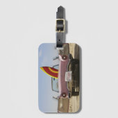 Gewoon gehuwd bord en surfboard bagagelabel (Voorkant (verticaal))