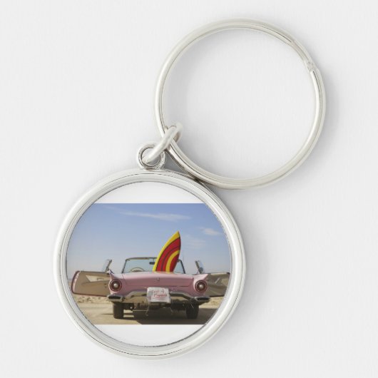 Gewoon gehuwd bord en surfboard sleutelhanger (Voorkant)