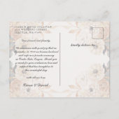 Gewoon gehuwd Briefkaart van aankondiging van onli (Achterkant)