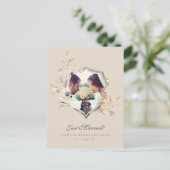 Gewoon gehuwd Briefkaart van aankondiging van onli (Staand voorkant)