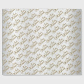 Gewoon gehuwd Gold Script | Weddenschap Cadeaupapier (Vlak)