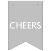 Gewoon gehuwd Monogram Black White Silver Vlaggetjes (Tweede vlag)