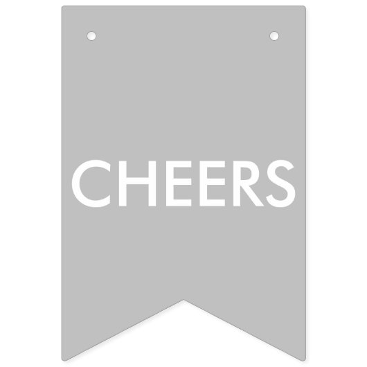 Gewoon gehuwd Monogram Black White Silver Vlaggetjes (Tweede vlag)