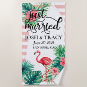 Gewoon gehuwd, Mr. & Mrs., Honeymoon, Eigen naam Strandlaken (Voorkant)