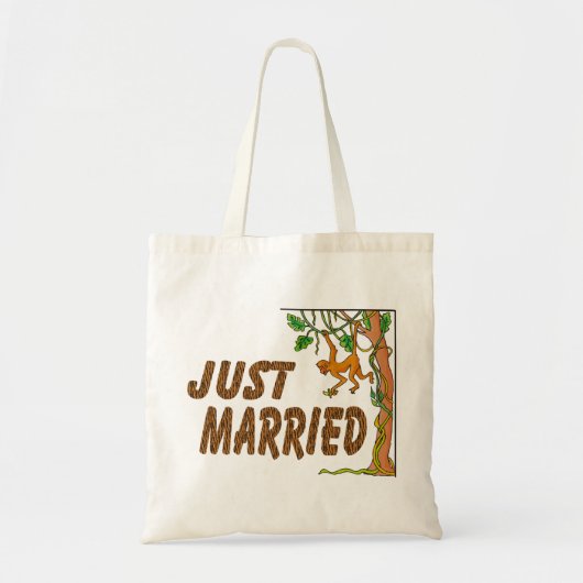 Gewoon gehuwd Oerwoud koorts Tote Bag (Voorkant)