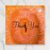 Gewoon gehuwd Oranje agate Bedankjes Labels (Achterkant)