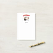 Gewoon gehuwd rond de bruiloft post-it® notes (Op bureau)