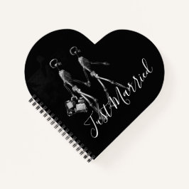 Gewoon gehuwd röntgenskelet Honeymoon Couple Notitieboek