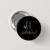 Gewoon gehuwd röntgenskelet Honeymoon Couple Ronde Button 3,2 Cm (Voorkant /achterkant)