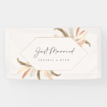 Gewoon gehuwd teken van de bruiloft van de autoban