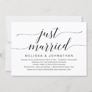 Gewoon gehuwd, weddenschap-feest kaart