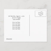 Gewoon gehuwde auto aankondigingskaart (Achterkant)