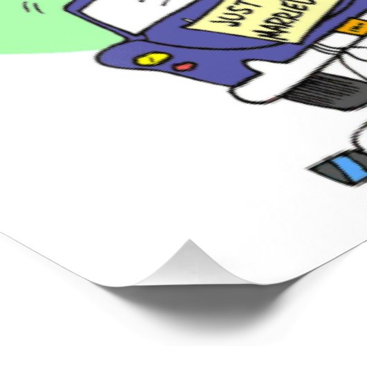 Gewoon gehuwde auto foto afdruk (Hoek)