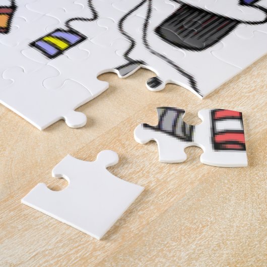 Gewoon gehuwde auto legpuzzel (Zijkant)