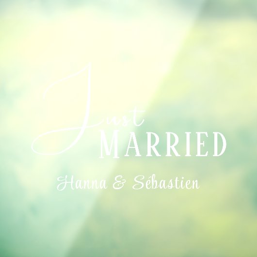 Gewoon gehuwde auto raamsticker (Vel 3)