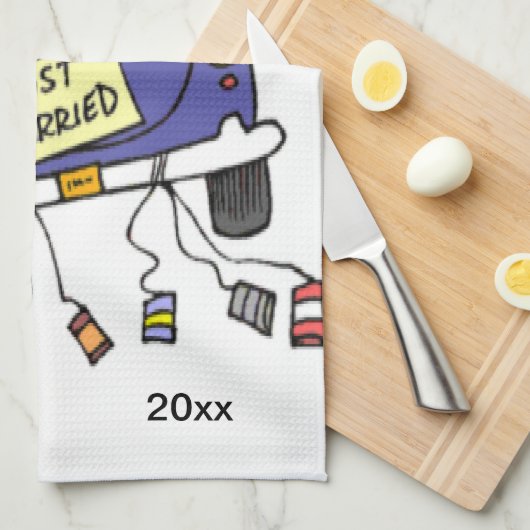 Gewoon gehuwde auto theedoek (Quarter Fold)