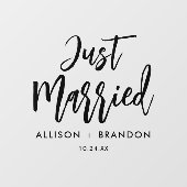 Gewoon gehuwde autowrakken met een koel- of postbu raamsticker (Vel)