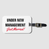Gewoon gehuwde bagagelabels | Nieuw beheer (Voorkant (horizontaal))