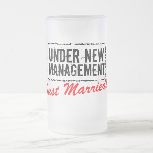 Gewoon gehuwde bier mok | Nieuw beheer (Center)