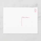 Gewoon gehuwde bruinbruine bruinroze bruiloft aankondigingskaart (Achterkant)